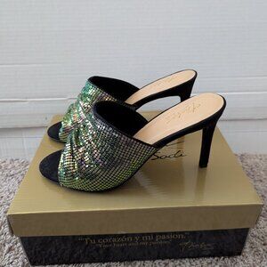 Thalia Sodi Metallic Heels Women's Size 7M